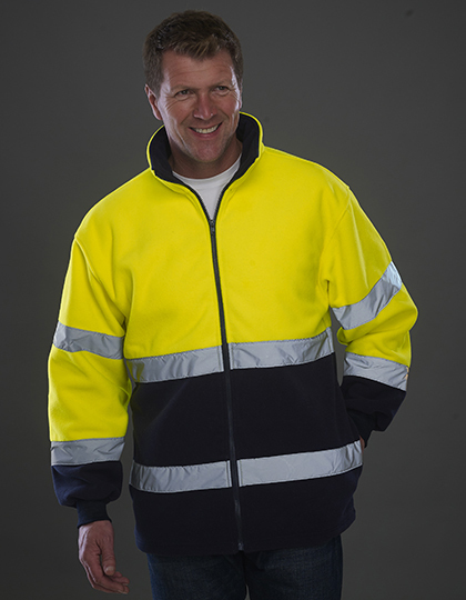 YOKO® - Hi-Vis 2 Bands 2-Tone Fleece Jacket